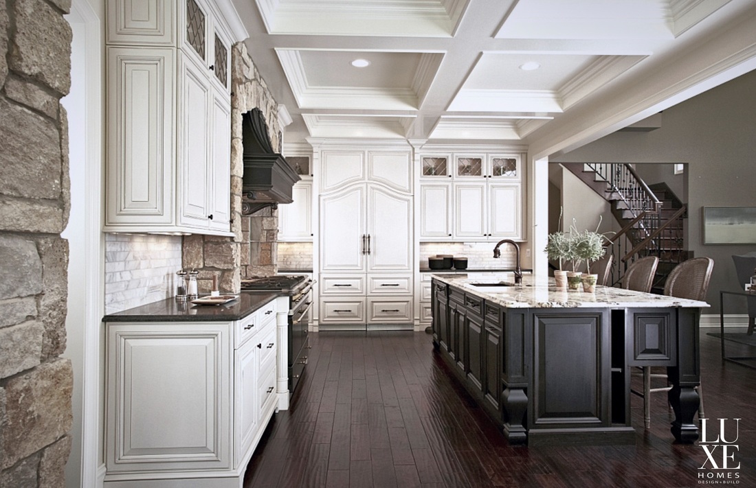 High-end Gourmet Kitchen Design - Luxe Homes Design Build - Birmingham,  Michigan